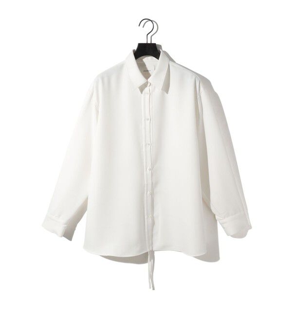 MIDIUMISOLID「MIDIUMISOLID ドローストリングシャツ」|シャツ・ブラウス|オフホワイト