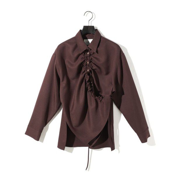 MIDIUMISOLID「MIDIUMISOLID ドローストリングシャツ」|シャツ・ブラウス|