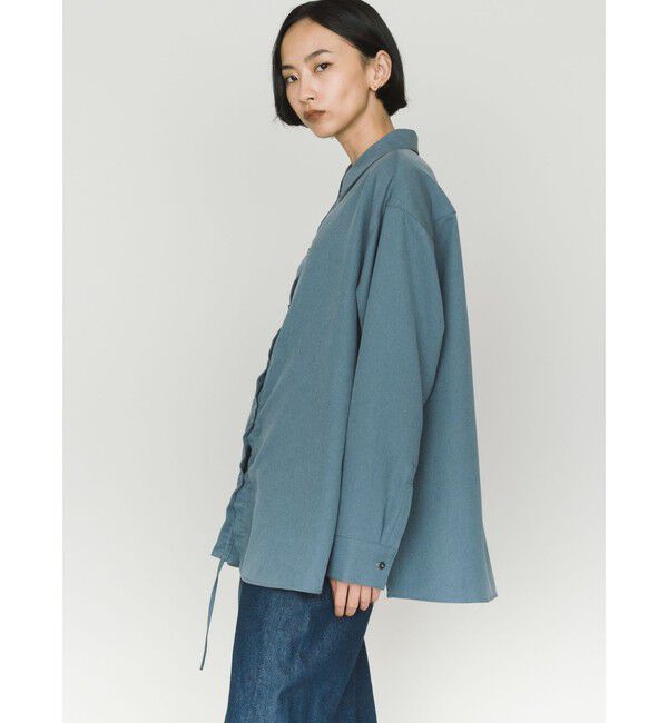 MIDIUMISOLID「MIDIUMISOLID ドローストリングシャツ」|シャツ・ブラウス|