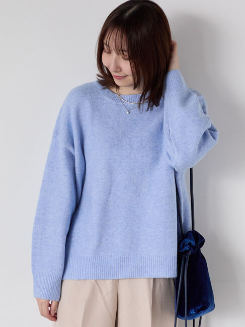 Te chichi TERRASSE「もちもちメランジクルーネックニット」|ニット・セーター|