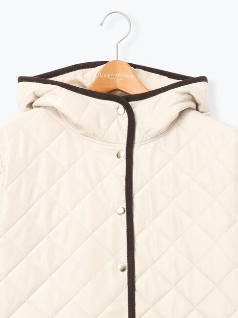 Lugnoncure「撥水フード付きスナップボタンリラックスキルトジャケット」|その他|