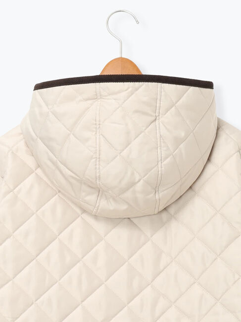 Lugnoncure「撥水フード付きスナップボタンリラックスキルトジャケット」|その他|