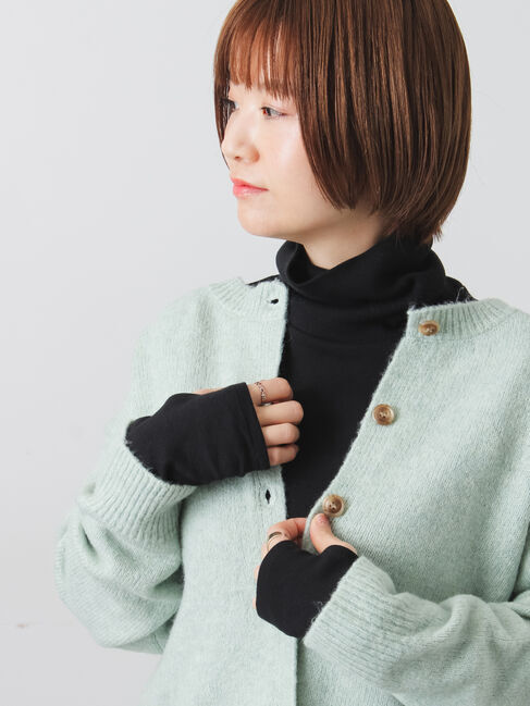 Lugnoncure「スムース起毛ハイネックカットソー」|Tシャツ・カットソー|ブラック