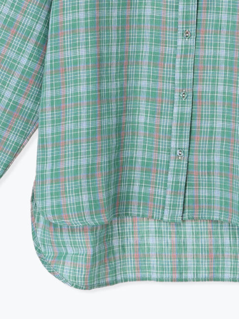 Samansa Mos2「リネンMIXレギュラーカラーシャツ」|シャツ・ブラウス|