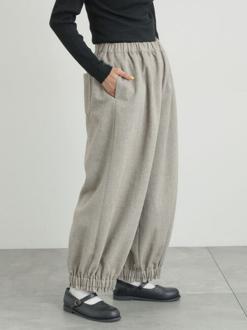 Samansa Mos2「【帯電防止裏地】ヘリンボーンバルーンパンツ《M/Lサイズ》」|その他|