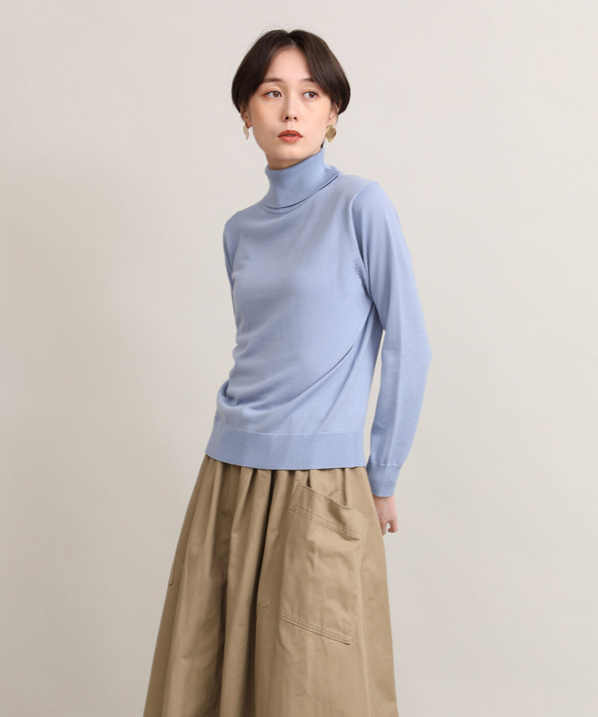 DAY by DAY it&rsquo;s international「ベーシックタートルネックニット《HARMONY》」|ニット・セーター|サックス3