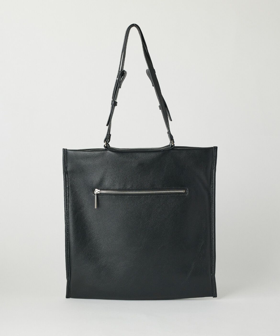 7-IDconcept.「カウレザーシンプルデザイン薄マチトート」|トートバッグ|