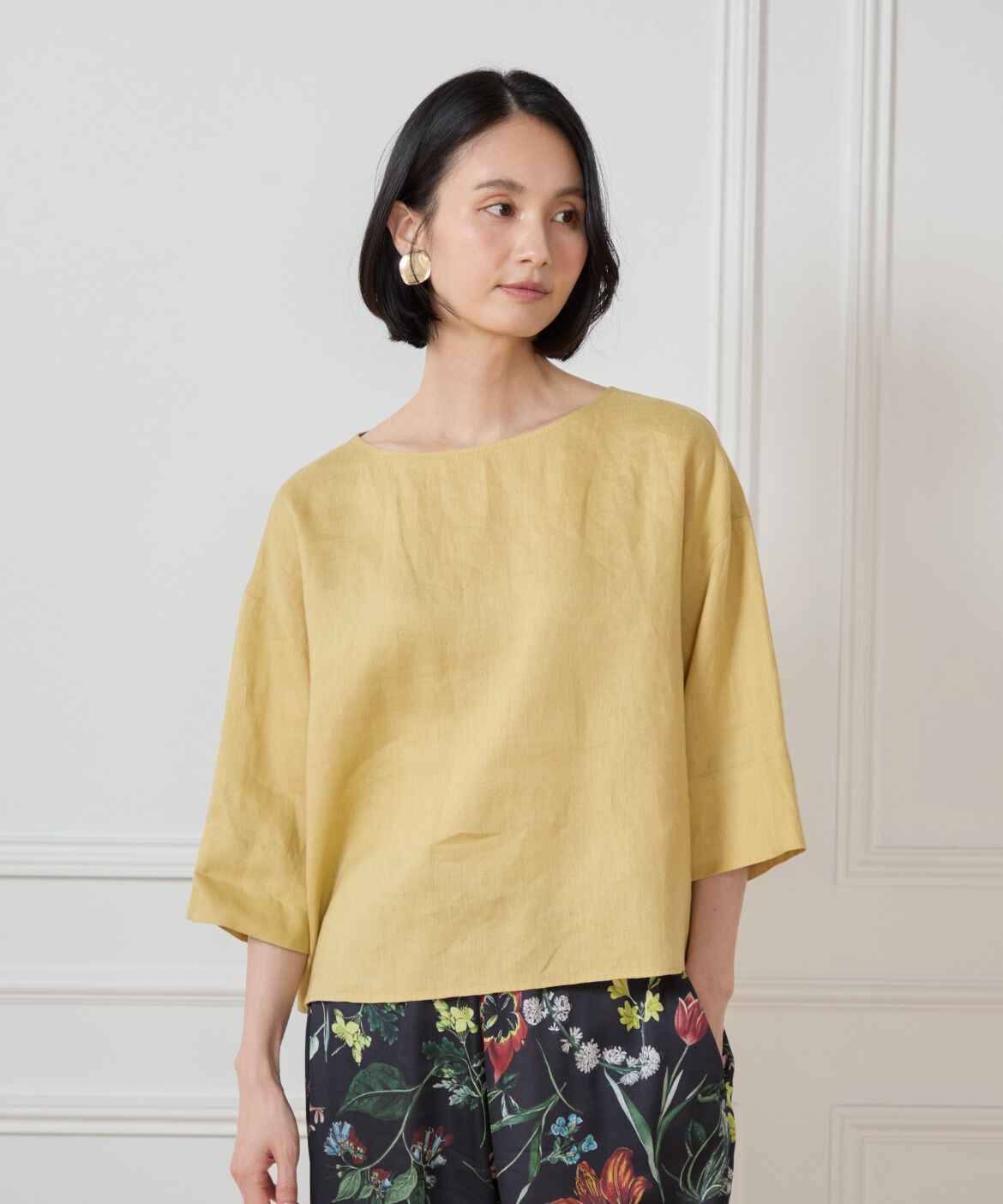 7-IDconcept.「リネンワイドシルエットブラウス」|シャツ・ブラウス|