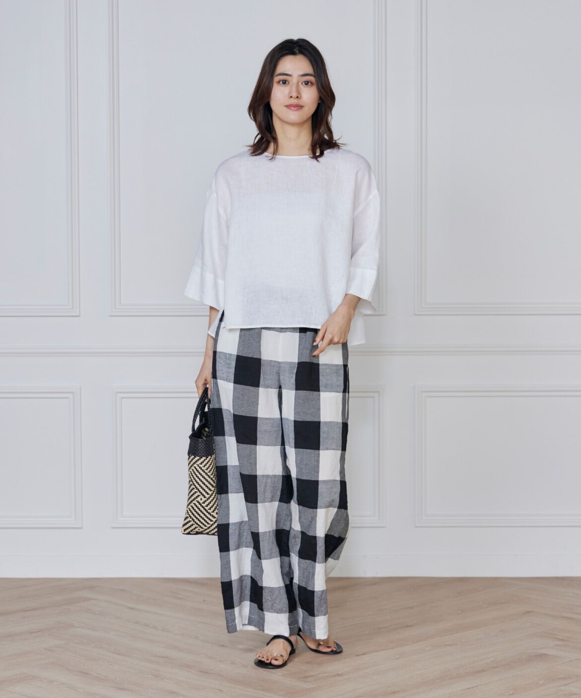 7-IDconcept.「リネンワイドシルエットブラウス」|シャツ・ブラウス|