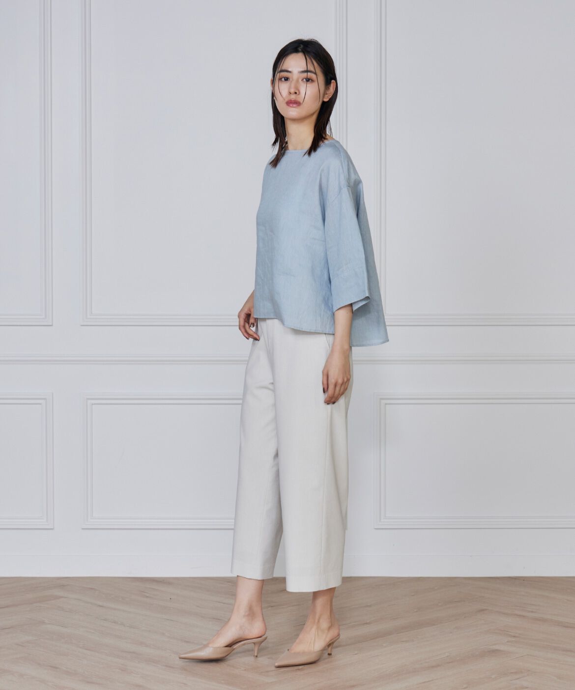 7-IDconcept.「リネンワイドシルエットブラウス」|シャツ・ブラウス|