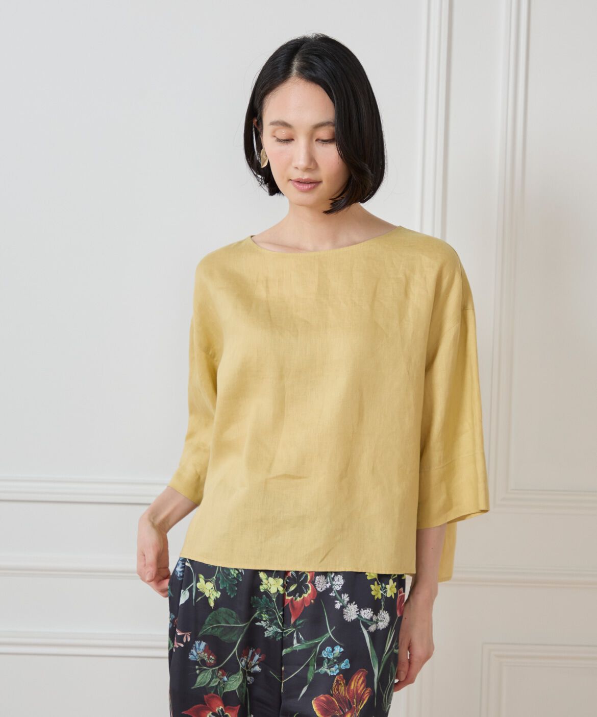 7-IDconcept.「リネンワイドシルエットブラウス」|シャツ・ブラウス|