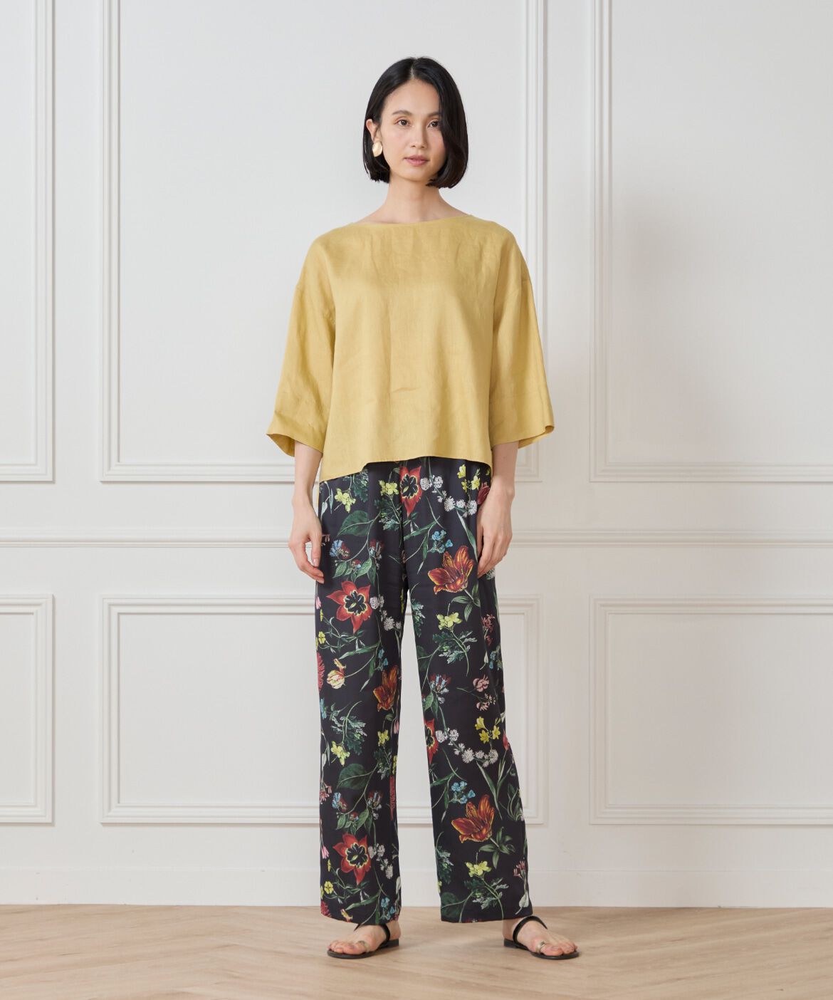 7-IDconcept.「リネンワイドシルエットブラウス」|シャツ・ブラウス|