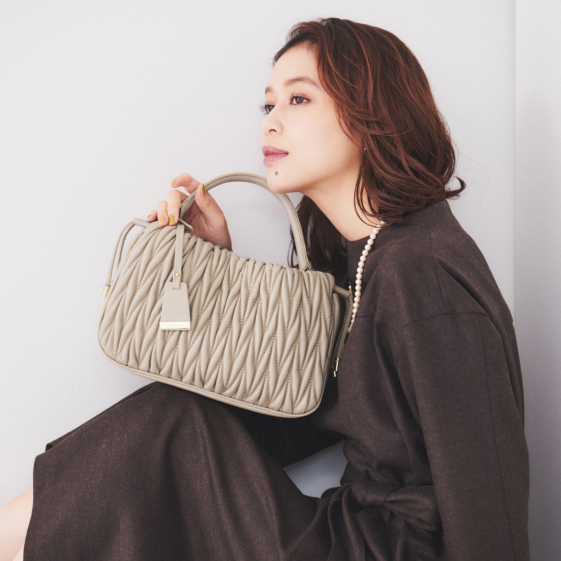 UNTITLED「【セレモニーにも！】ソフトギャザーショルダー」|ショルダー・メッセンジャー|