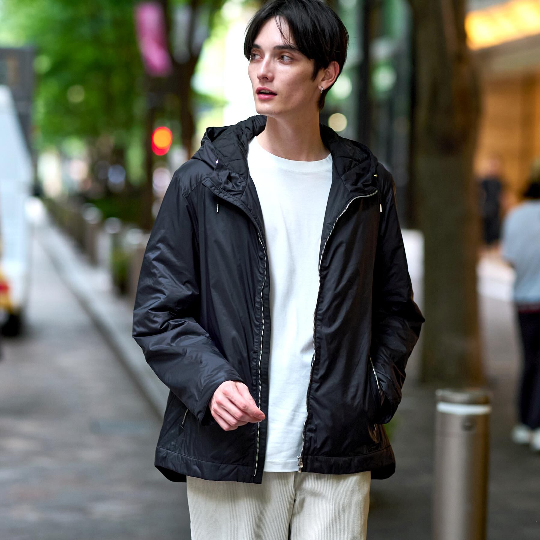 DRESSTERIOR「LIMONTA スーパーライト パデッドパーカー」|ブルゾン・スタジャン|