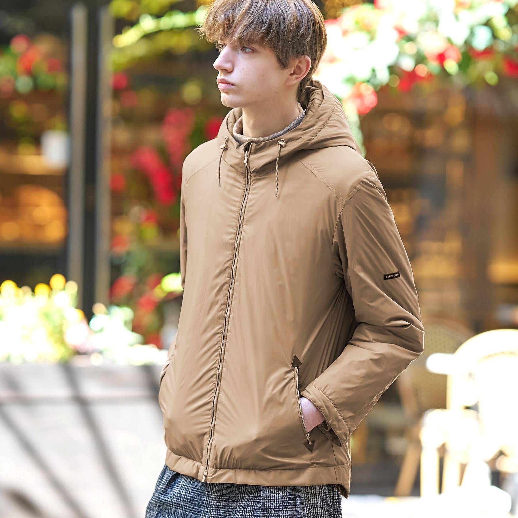 DRESSTERIOR「LIMONTA スーパーライト パデッドパーカー」|ブルゾン・スタジャン|