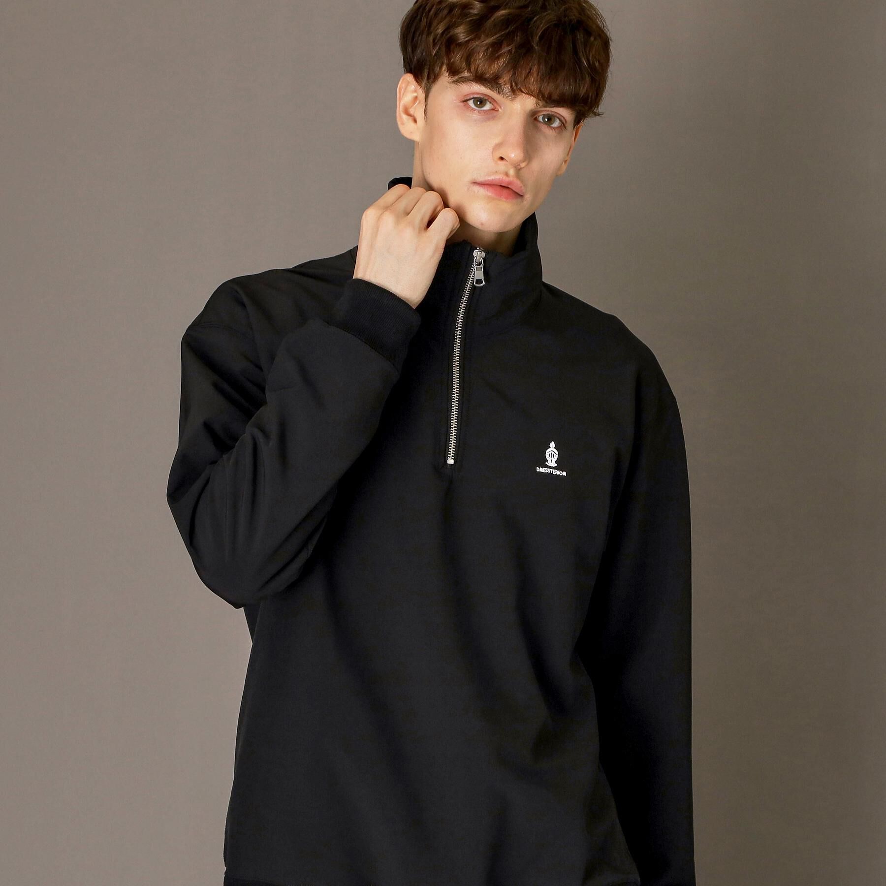 DRESSTERIOR「ダブルクロス裏起毛 ハーフジッププルオーバー」|Tシャツ・カットソー|