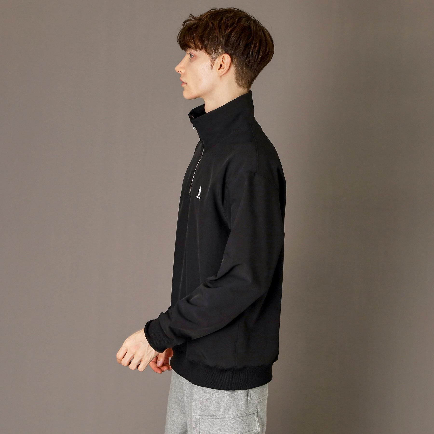 DRESSTERIOR「ダブルクロス裏起毛 ハーフジッププルオーバー」|Tシャツ・カットソー|