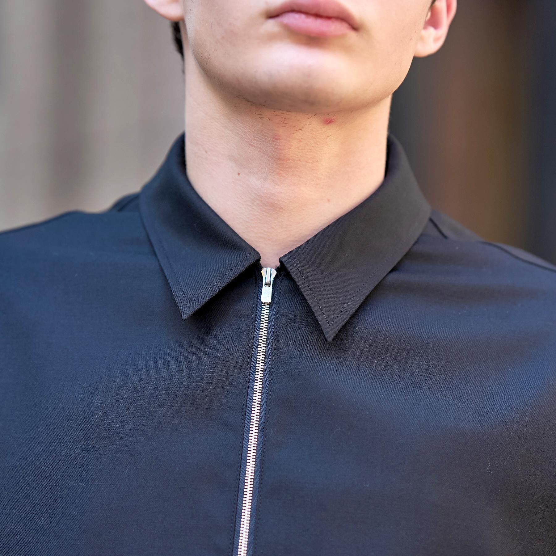 DRESSTERIOR「ウォッシャブル ウール混ハリントンジャケット」|ブルゾン・スタジャン|