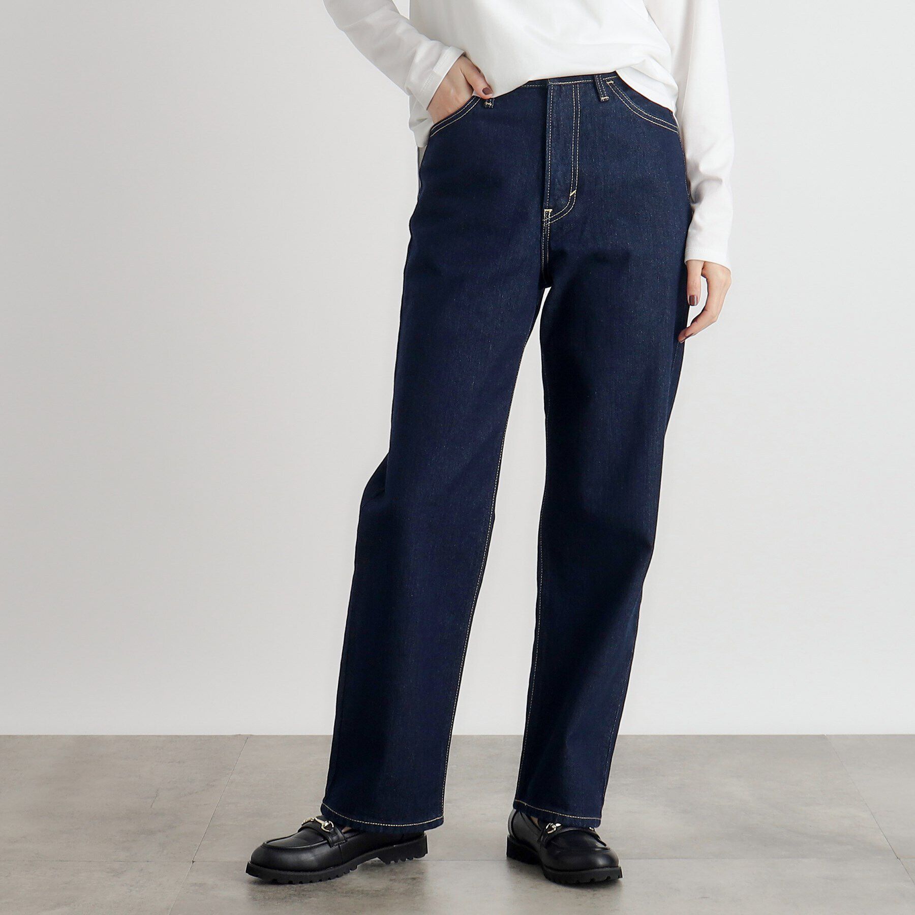 grove「【Lee&times;grove別注】STRAIGHT DENIM PANTS」|デニム|ワンウォッシュ(09