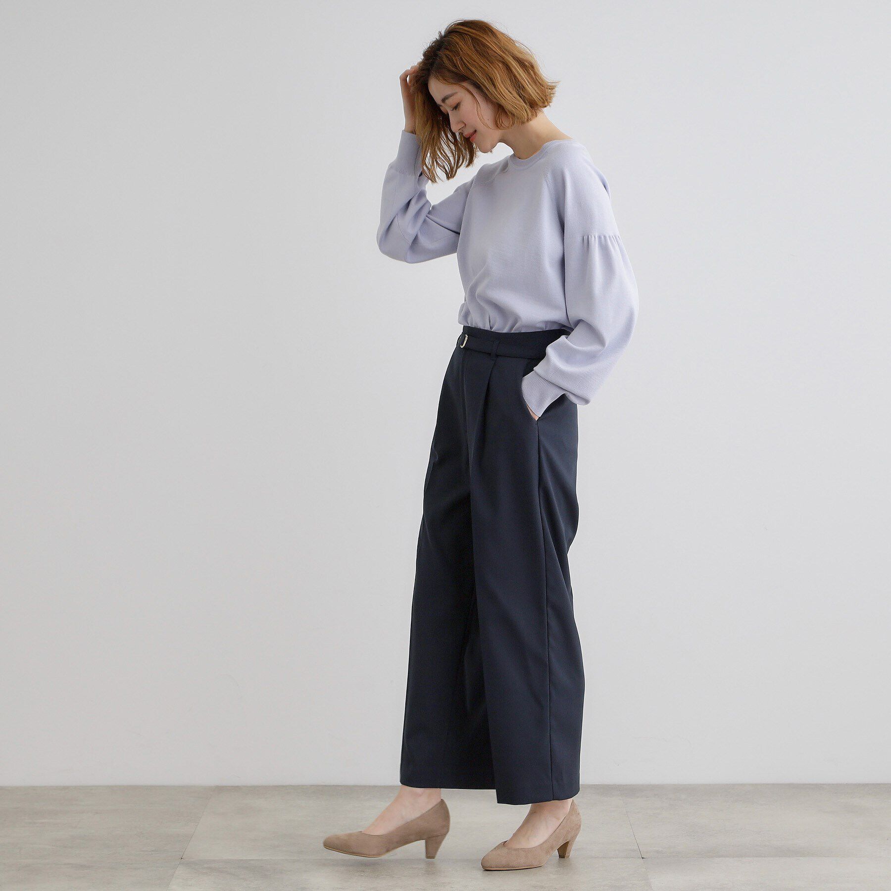 grove「【雑誌掲載】バックルベルトクロップドワイドパンツ」|その他|