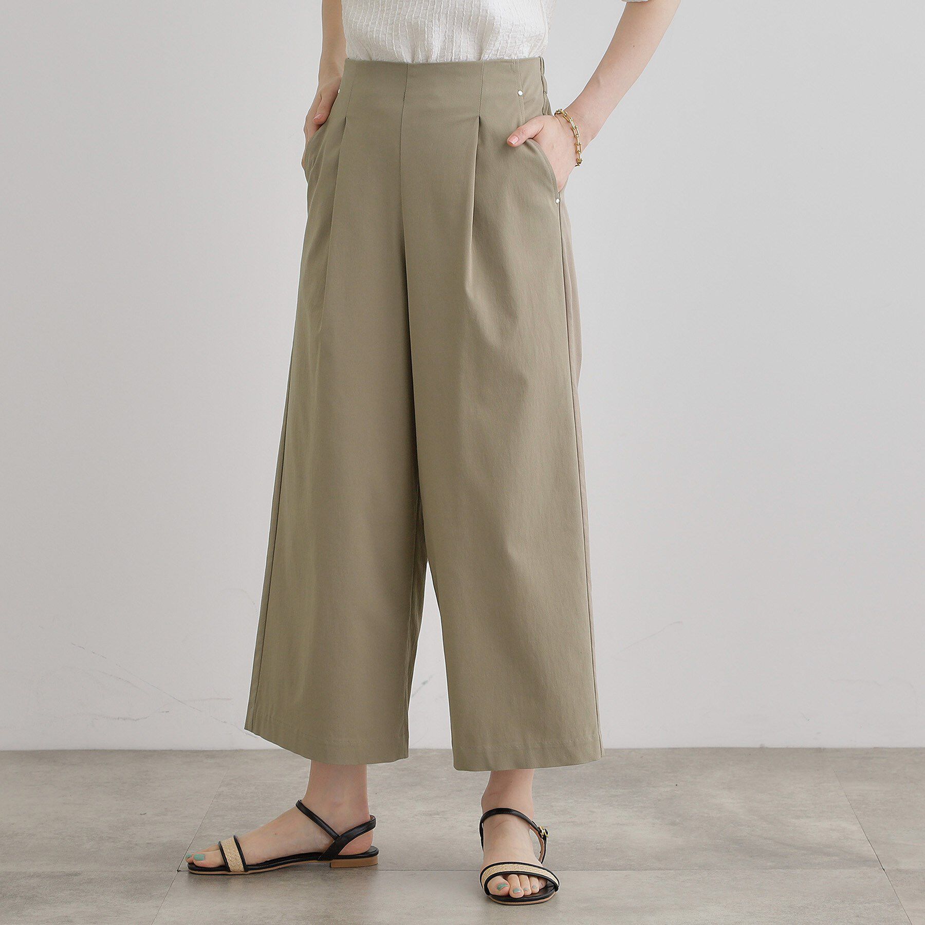 grove「【冷感】サマーハイパーストレッチワイドパンツ」|その他|