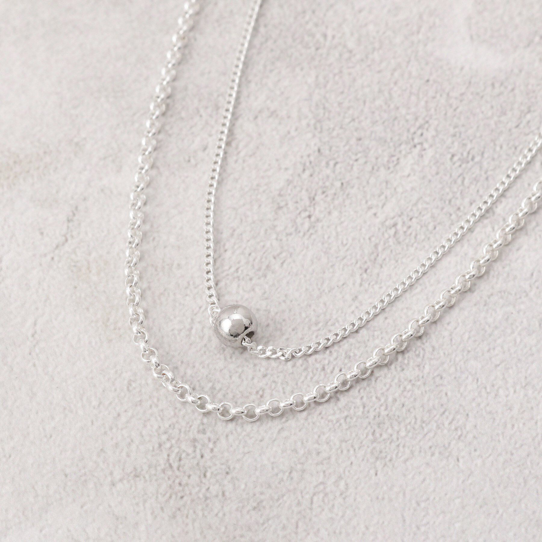 grove「デザインチェーン2連ネックレス」|ネックレス|