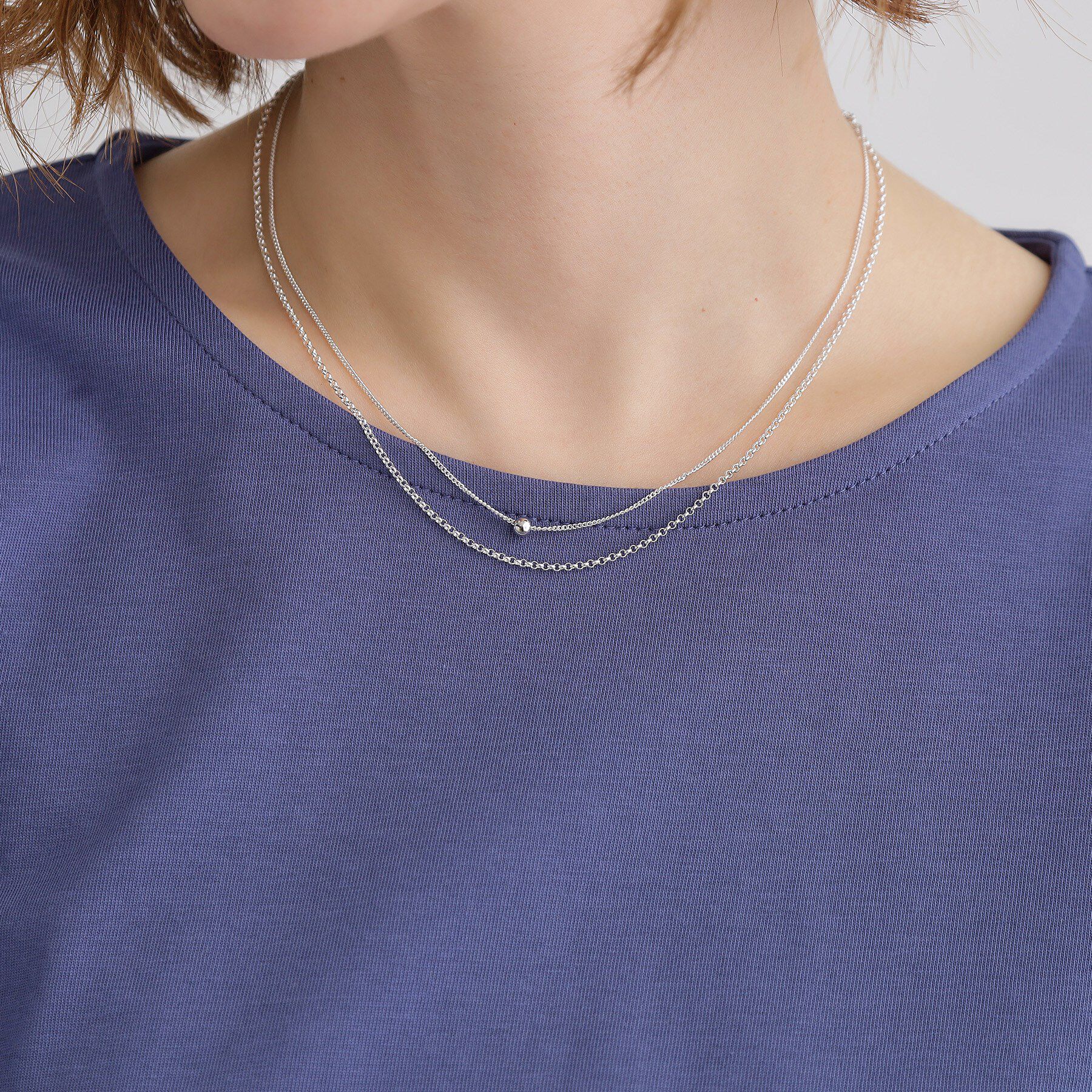 grove「デザインチェーン2連ネックレス」|ネックレス|