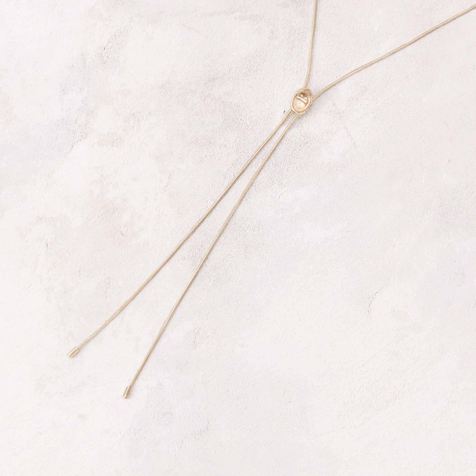grove「クリアメタルスライドY字ネックレス」|ネックレス|ゴールド(007)