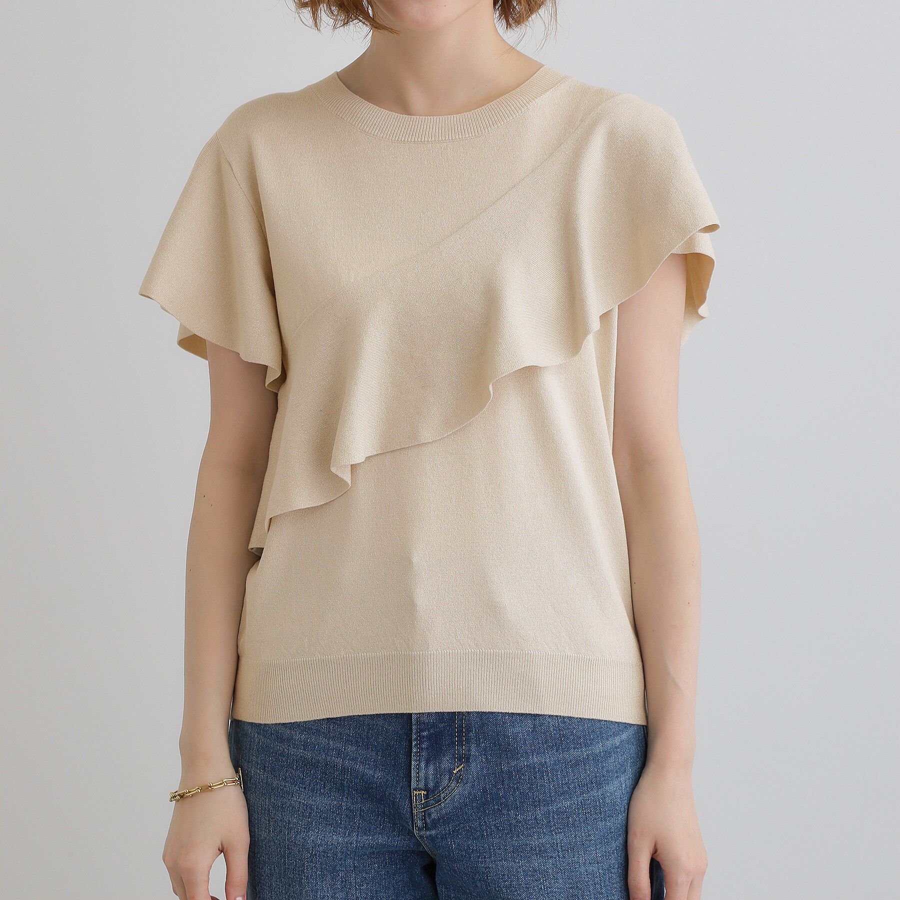 grove「アシメフレアニットプルオーバー」|ニット・セーター|