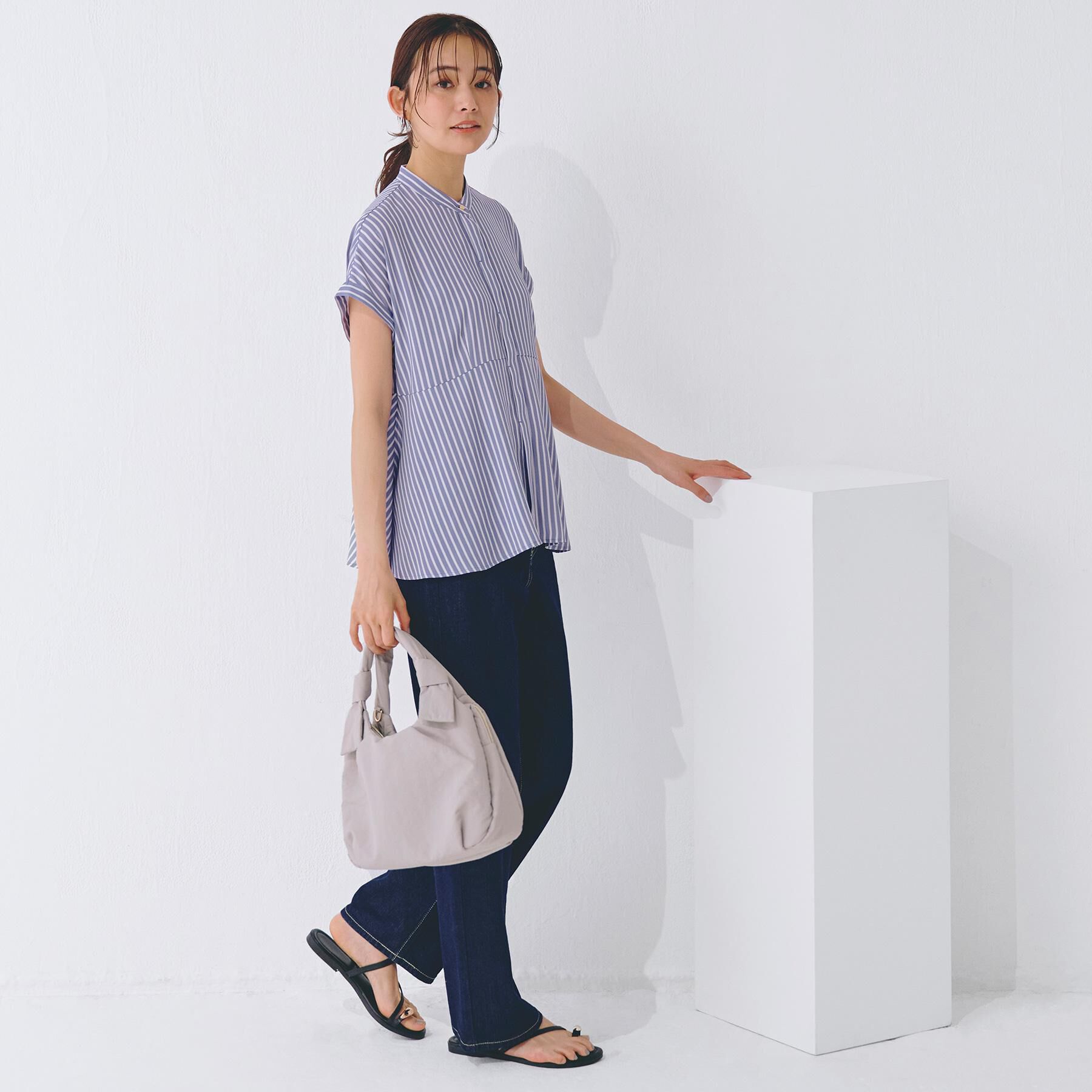 grove「【晴れの日も雨の日も】撥水アオリハンドルノットナイロン2WAYトート」|トートバッグ|