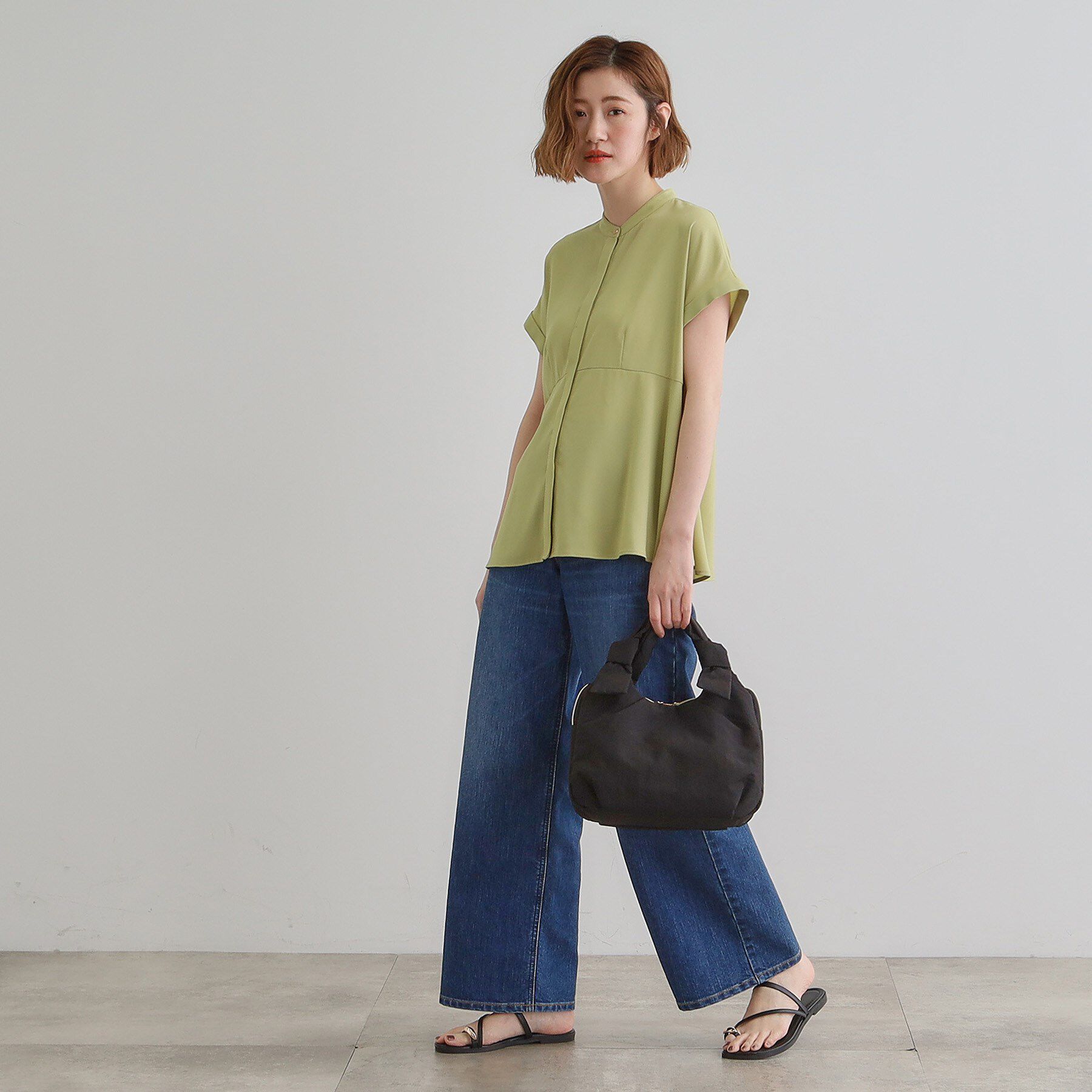 grove「【晴れの日も雨の日も】撥水アオリハンドルノットナイロン2WAYトート」|トートバッグ|