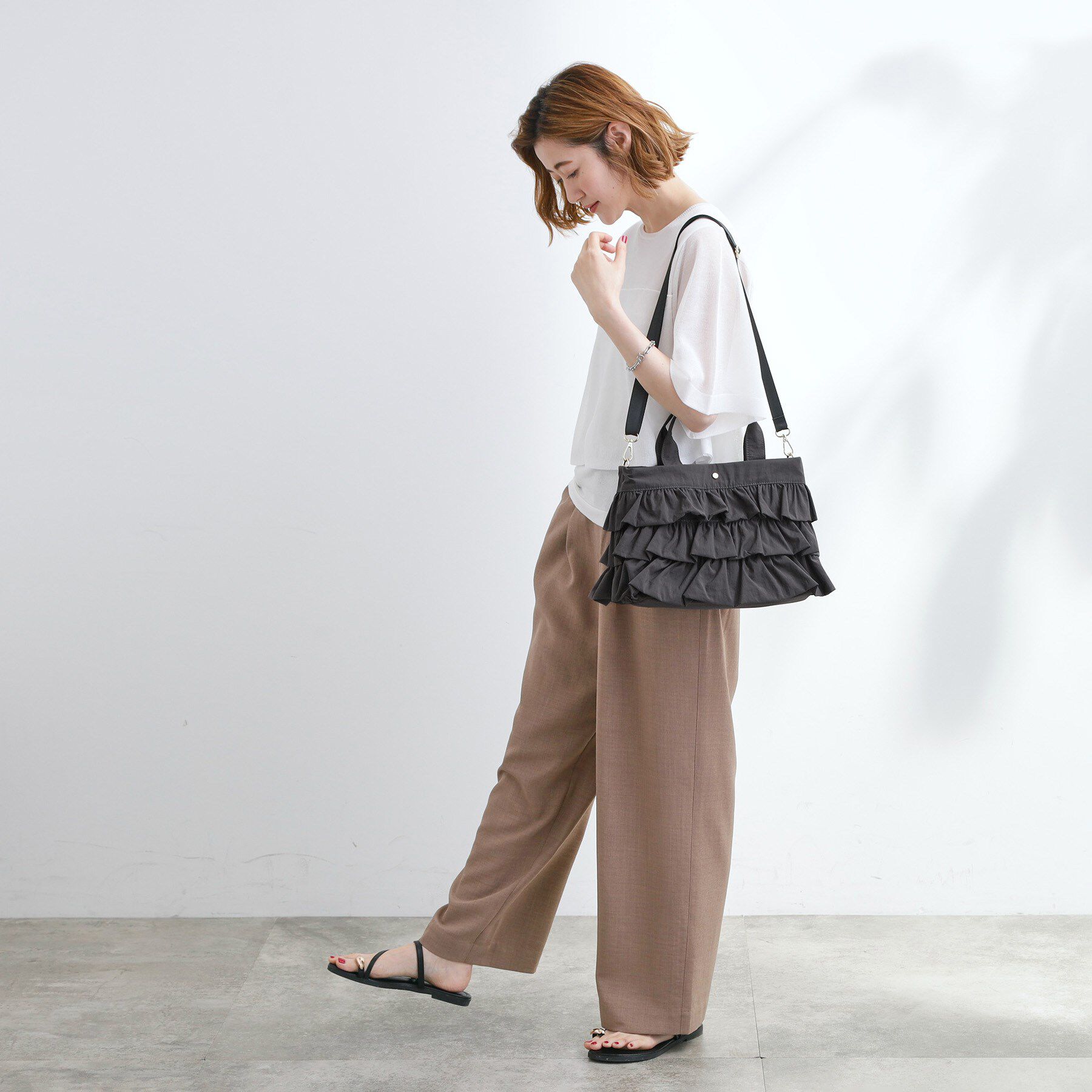 grove「【撥水】ティアード2WAYトート」|トートバッグ|