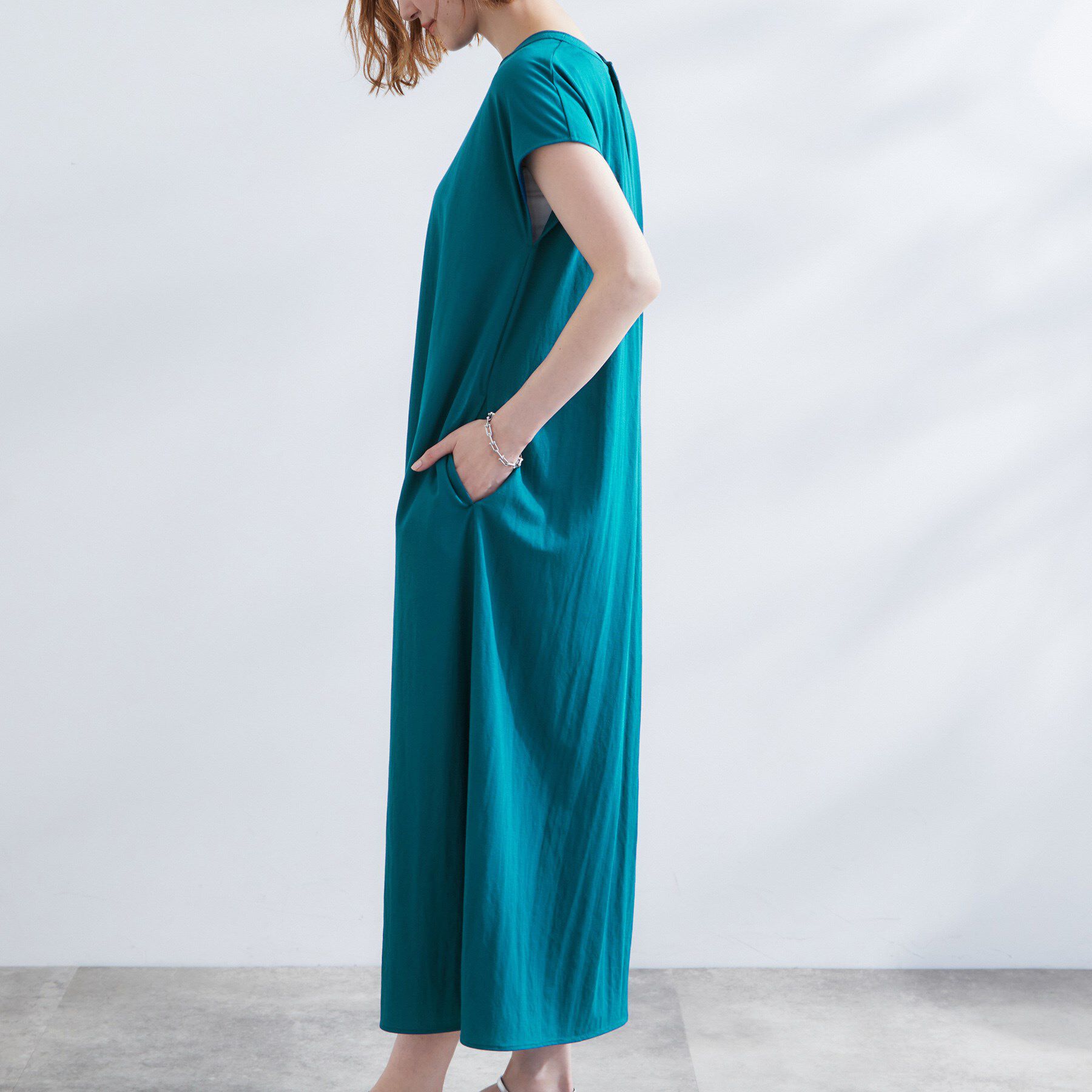 grove「【冷感・UV】モクロディフレンチスリーブワンピース」|ワンピース|