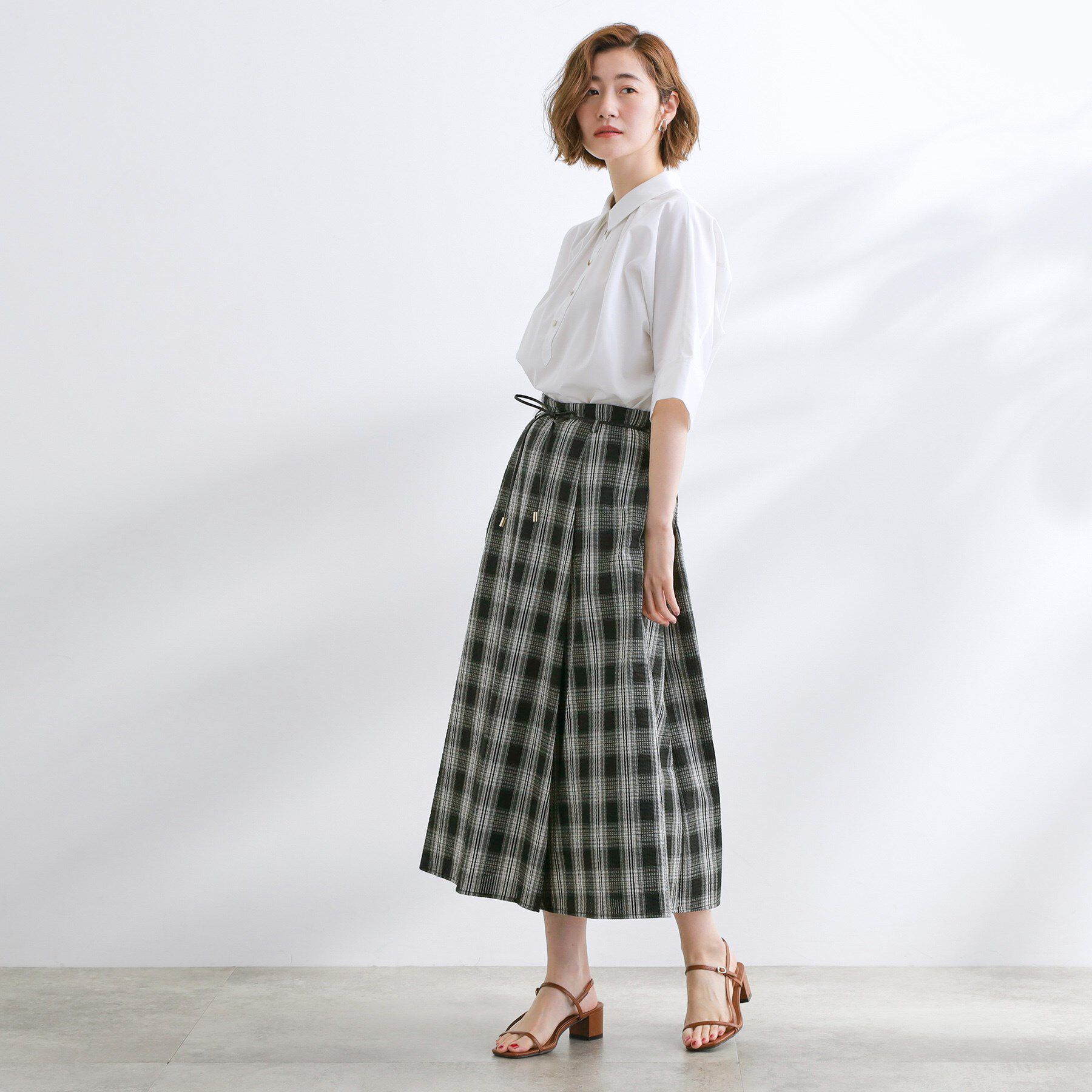 grove「コードリボンタックAラインスカート」|スカート|