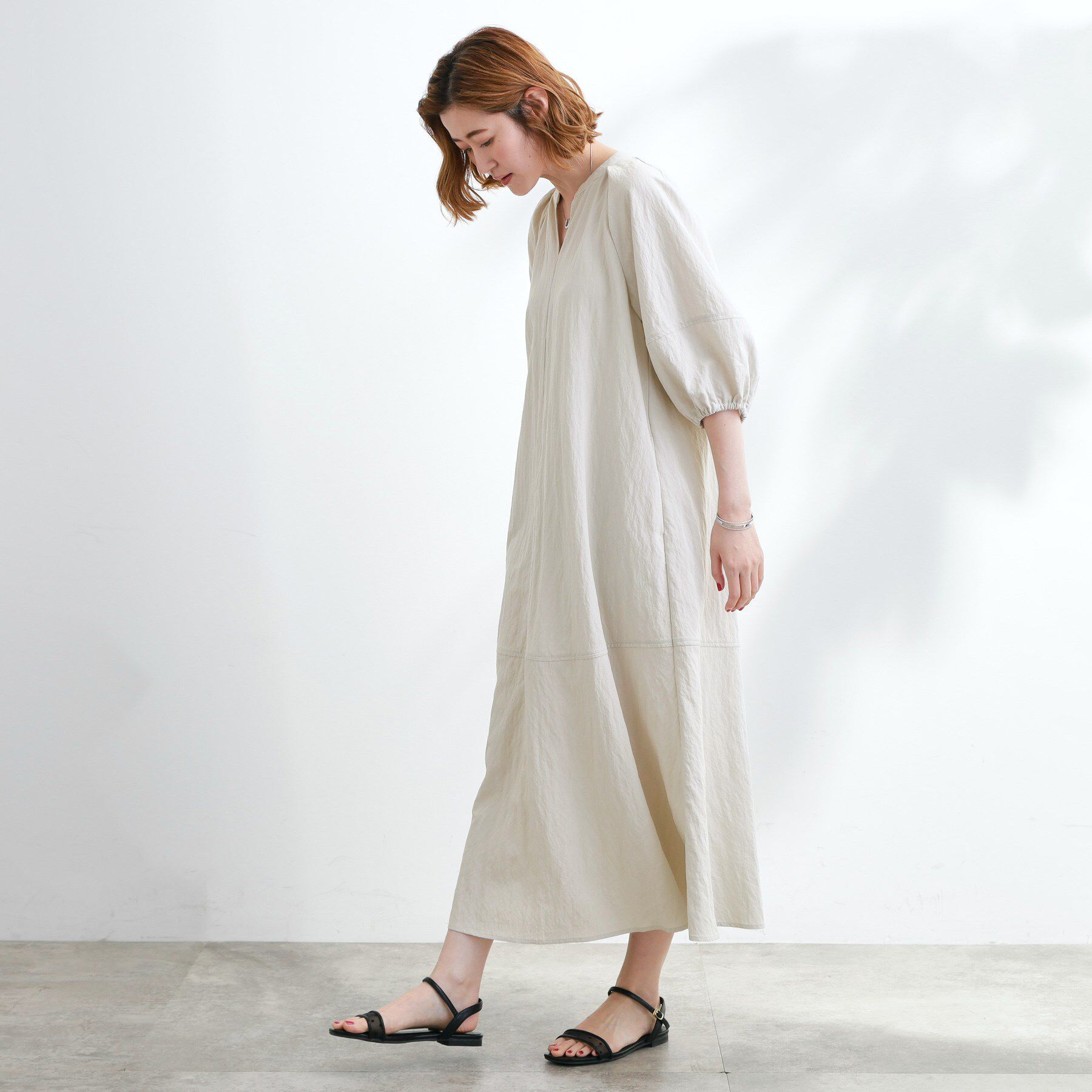 grove「お洒落で快適 ラグランスリーブワンピース」|ワンピース|