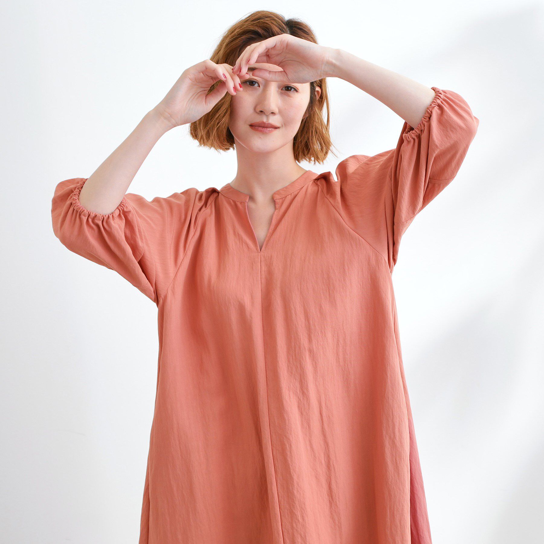 grove「お洒落で快適 ラグランスリーブワンピース」|ワンピース|