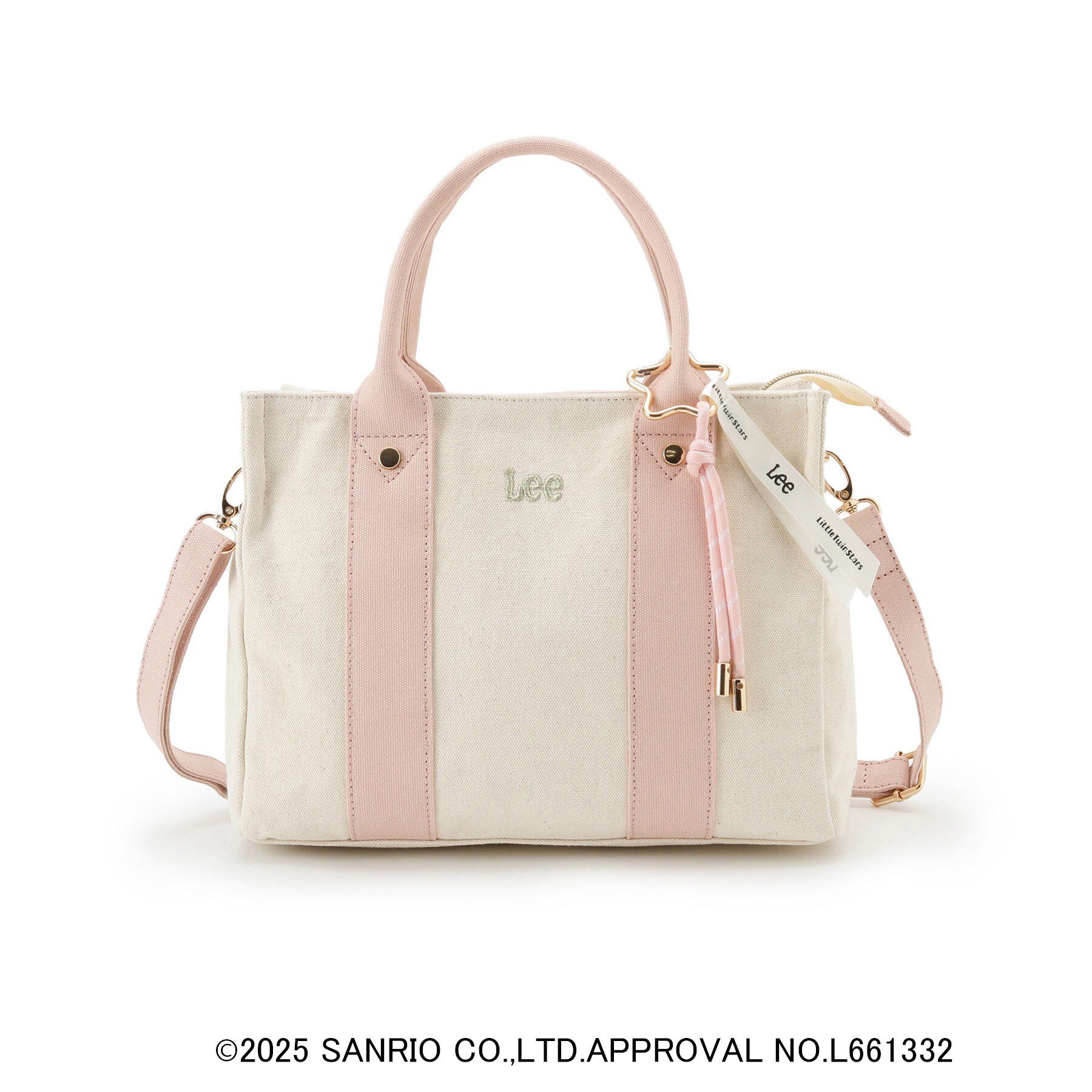 grove「【Lee&times;Kiki＆Lalaコラボ】スクエアキャンバストート」|トートバッグ|ライトピンク(070