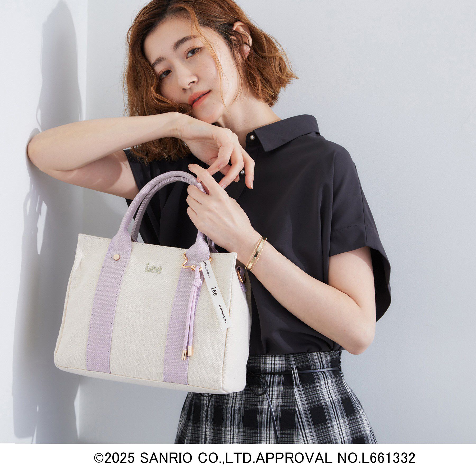 grove「【Lee&times;Kiki＆Lalaコラボ】スクエアキャンバストート」|トートバッグ|