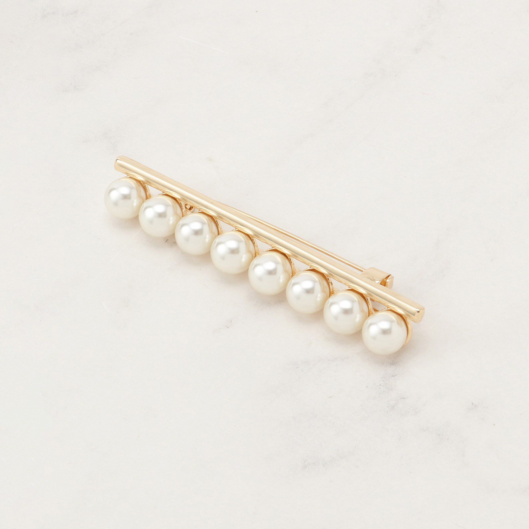 grove「ラインパール調ブローチ」|ブローチ・コサージュ|