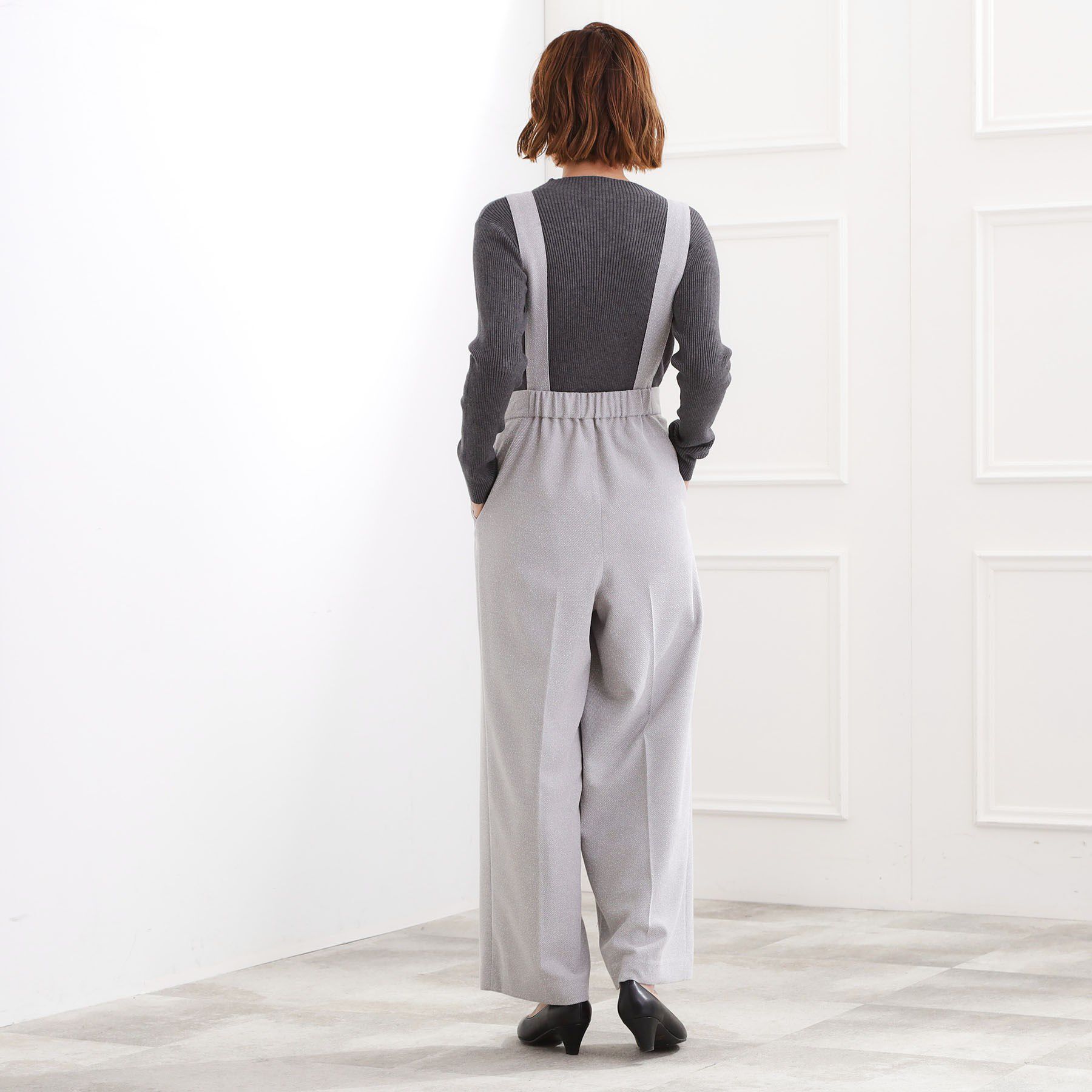 grove「ショルダーストラップツイードパンツ」|その他|