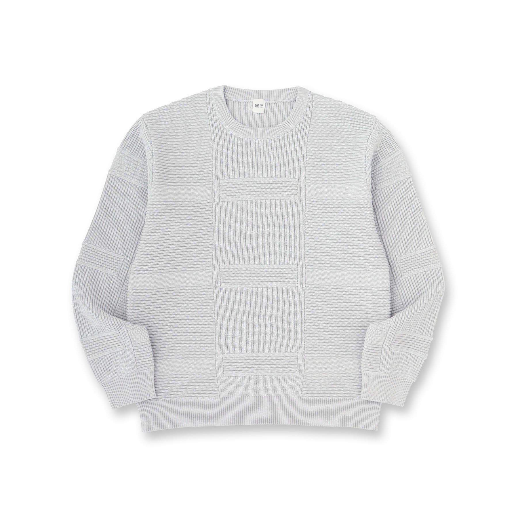 TAKEO KIKUCHI「畦編みチェック プルオーバーニット」|ニット・セーター|