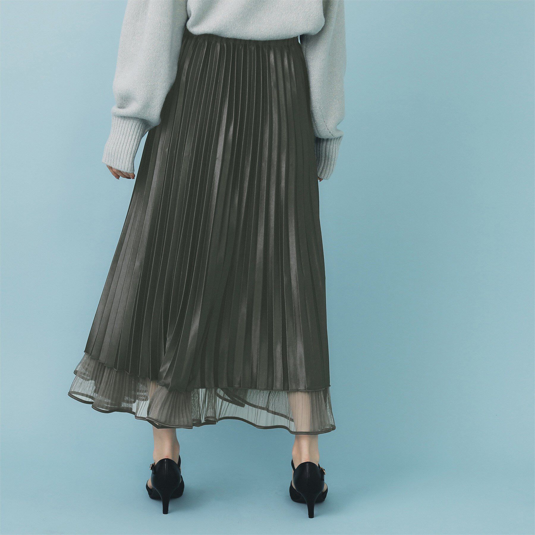 index「リバーシブルチュールティアードフレアスカート【洗濯機OK】」|スカート|