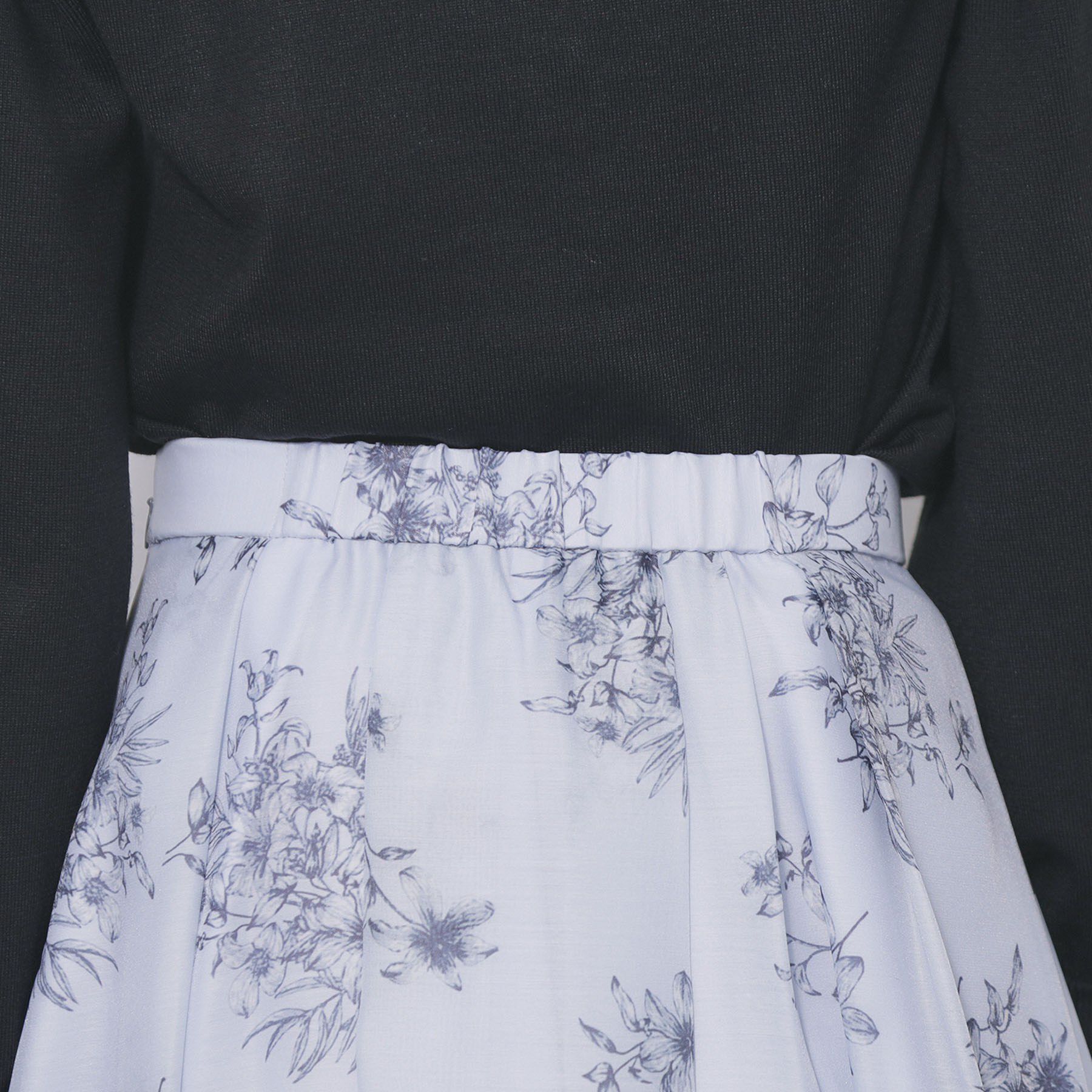 index「オーガンジーフラワーフレアスカート【洗濯機OK/イージーアイロン】」|スカート|