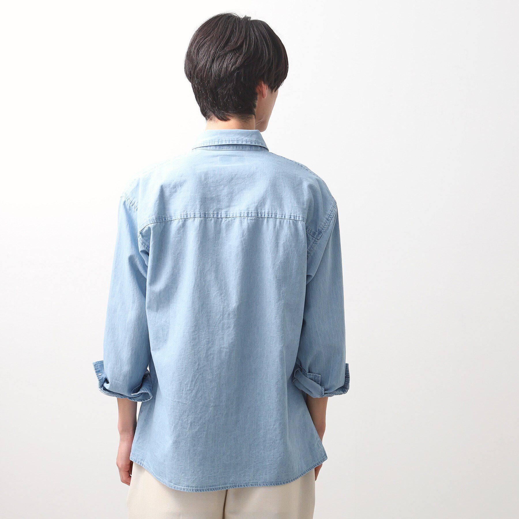 THE SHOP TK「リネンブレンドデニムシャツ」|シャツ・ブラウス|