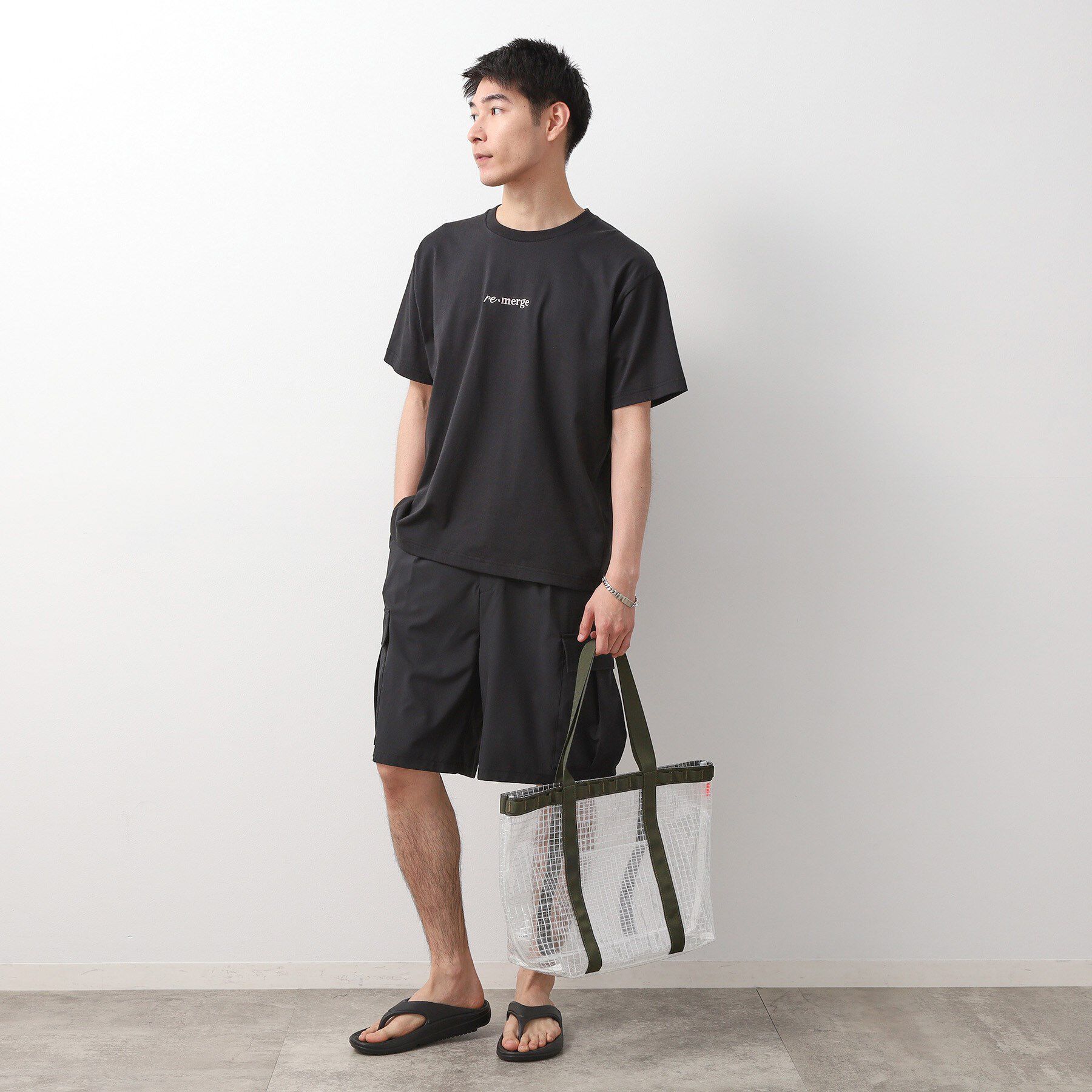 THE SHOP TK「PVCクリアトートバッグ 【ユニセックス／軽量】」|トートバッグ|