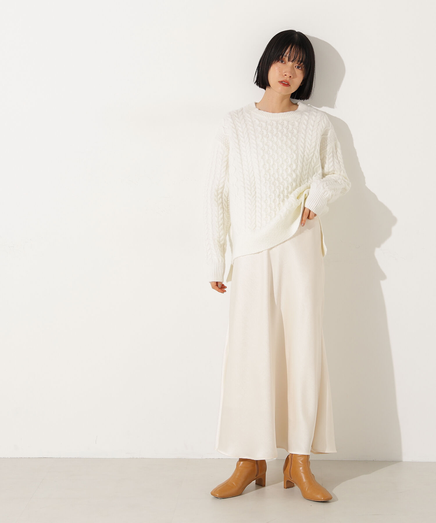  「ベーシックケーブルニット」|ニット・セーター|