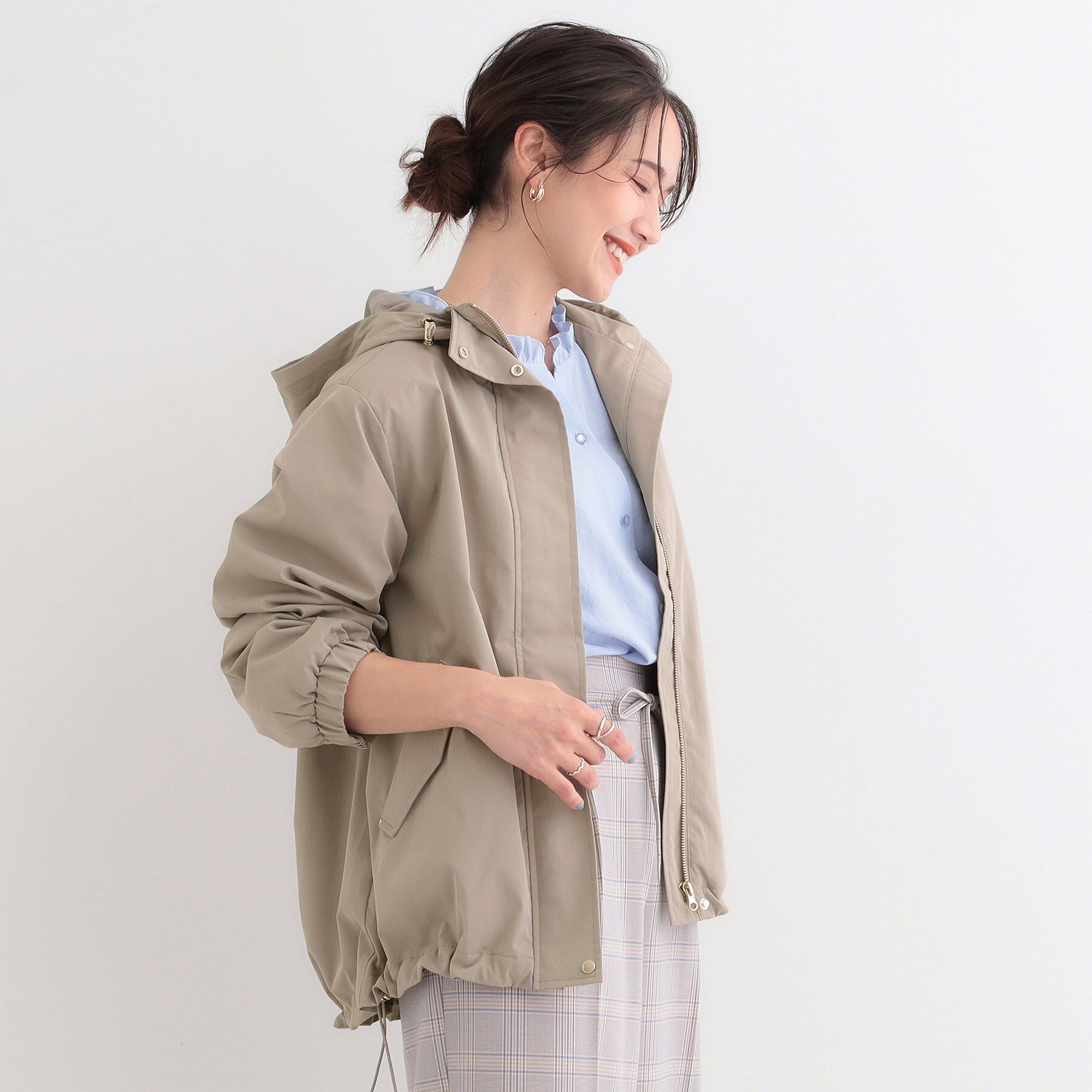 SHOO･LA･RUE「【防花粉/SS-3L】かわいいもかっこいいも叶える 欲張りマウンテンパーカ」|ブルゾン・スタジャン|