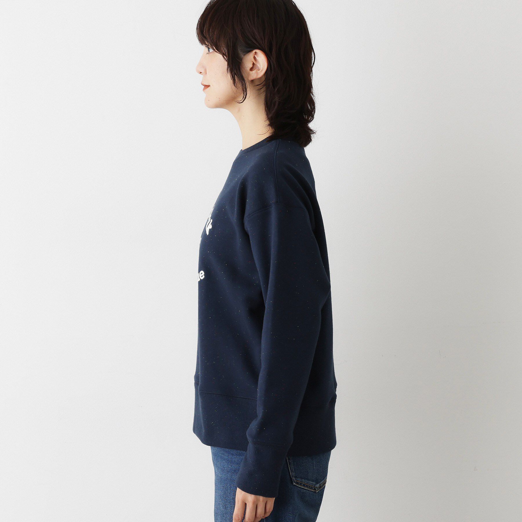 Dessin「【ユニセックス/洗える】ネップ裏毛スウェットトレーナー」|パーカー|