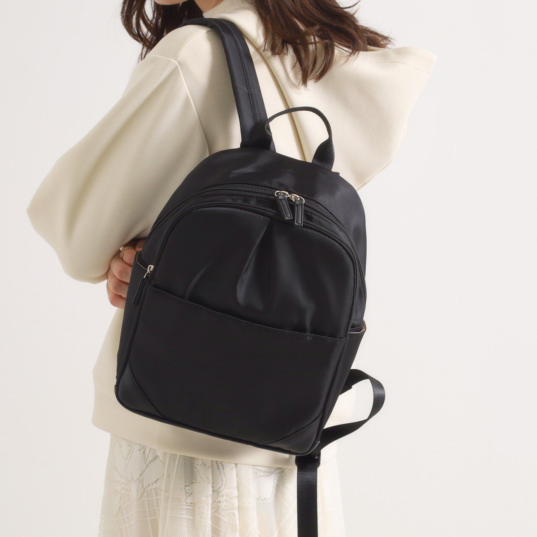 ITS&rsquo;DEMO「【9ポケット】アソートミニリュック」|リュック|ブラック(019)
