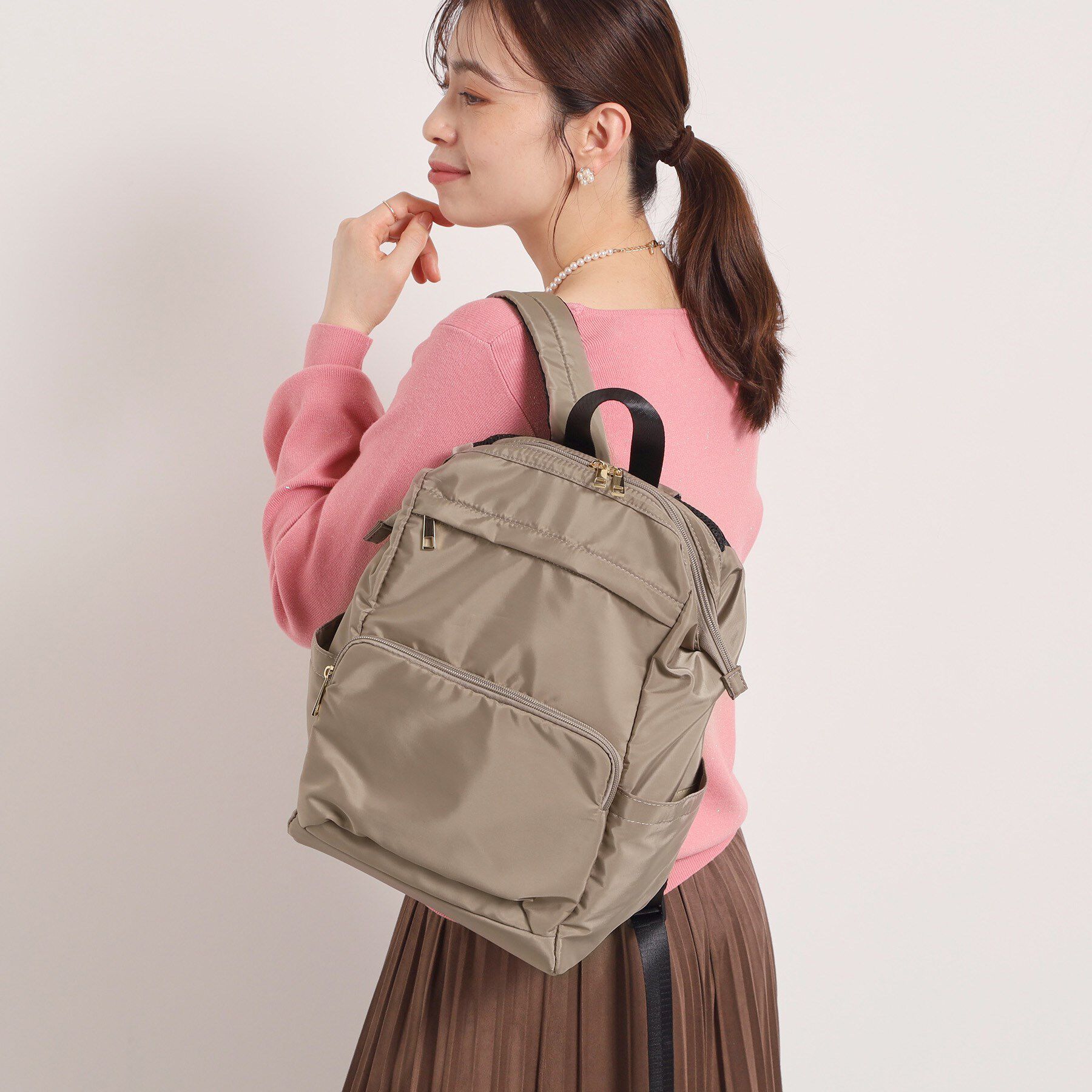 ITS&rsquo;DEMO「【A4／7ポケット】口金リュック」|リュック|